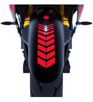 2 Adet Sport Motosiklet Çamurluk Reflektif Kırmızı Kask Sticker Çınar Extreme