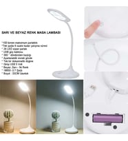 Northcity Şarjlı Masa Lambası 26 LED Dokunmatik – 3 Kademeli Işık, Esnek Gövde ve 360° Döner Başlık WT-005