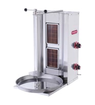 Işıkgaz Silver Endüstriyel Doğalgazlı 2 Radyanlı Döner Ocağı Makinesi (Gri)