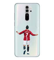 Xiaomi Redmi Note 8 PRO Uyumlu Cristiano Ronaldo Tasarımlı Şeffaf Telefon Kılıfı