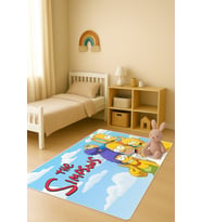 Modern Dijital Baskı Kaymaz Taban Çocuk ve Genç Odası Halısı H0545