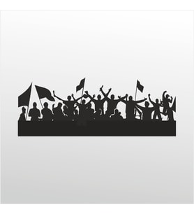 Folyo Sticker Tribün 160cm Uzunluk (Karışık)
