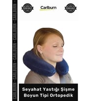 #Yastık Konforlu Ergonomik Yumuşak Dokulu Sağlam Pratik Seyahat Yastığı Şişme Boyun Tipi Ortopedik
