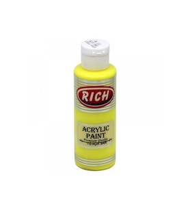 Rich Akrilik Boya 120 CC Açık Sarı Akrilik Boya (Karışık)