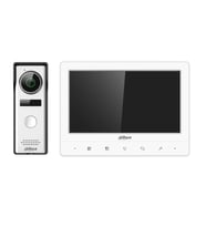Dahua DHI-KTA02 7"inç Ekran 1.3mp Kamera Analog Villa Kiti İnterkom İç ve Dış  Ünite (Beyaz)