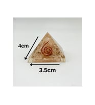Pembe Kuvars Orgonit Piramit 4x3.5 cm 35 GR