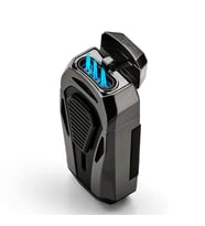 Colibri Boss Üçlü Jet Çakmak Puro Çakmağı Kesicili Siyah (Taş)