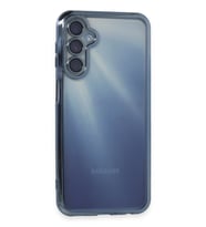 Pilelistore   Samsung Galaxy A15 4G Kılıf  Lensli Silikon - Açık Mavi