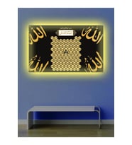 Led Işıklı Esma'ül Hüsna Tablosu (allah'ın Cc. 99 İsmi)