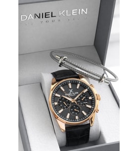 Daniel Klein Deri Kordon İç Kadran Fonksiyonları Aktif 3 Atm Suya Dayanıklı Erkek Kol Saati E14239-5