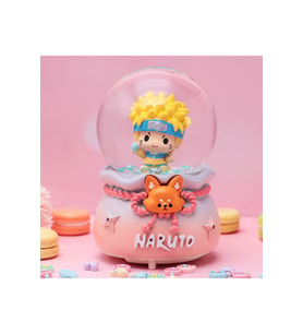 Naruto Büyük Boy Kar Küresi Işıklı, Müzikli, Püskürtmeli, Pembe, 16X12 (K.Pembe)
