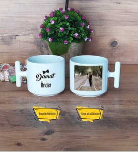 Damat Kupa Bardak T Fotoğraflı