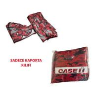 Case JX 65 Bahçe Serisi Traktör Kılıfı Branda (Antrasit - Kırmızı)