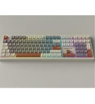 Everest KM-77 Runa Gri-Krem-Kahve Usb Rainbow Aydınlatmalı Sessiz Q Klavye + Mouse Set