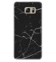 Samsung S7 Edge S20 Fe Plus Ultra S21 S22 Kılıf Desenli Silikon Siyah Mermer 1299