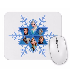 Elsa Anna Snowflake Frozen Snowflake Mouse Pad