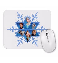Elsa Anna Snowflake Frozen Snowflake Mouse Pad