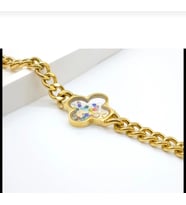 Cam Yonca bileklik (Gold)