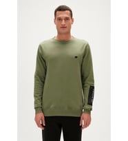 Bad Bear BE COOL CREWNECK Erkek Sweatshirt Yeşil S-XXL
