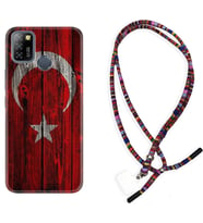 INFINIX Smart 4 5 6 Zero 8 S5 Pro Kılıf Boyun Asklı Rasta Silikon Şanlı Türk Bayrağı 2 1317