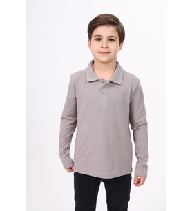 Toontoy Unisex Çocuk Nakışlı Tişört (Kahverengi)