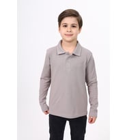 Toontoy Unisex Çocuk Nakışlı Tişört (Kahverengi)