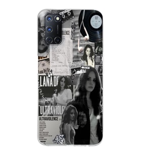 Oppo A52/A72/A92 Uyumlu Lana Del Rey Desenli Şeffaf Telefon Kılıfı