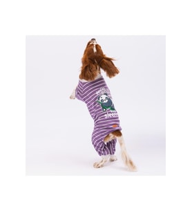 Pawstar Köpek Mor Sleeper Pijama Tulum Medium Sırt28cm Göğüs41cm Boyun26cm