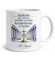 Adalet Meslek Yüksekokulu Katip Kupa Adliye Koridorları Temalı Hediye Bardak