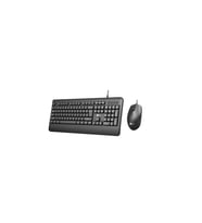 Kablolu Klavye Mouse Set USB Siyah Q Klavye Set