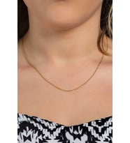 14 Ayar Zincir Kolye Tilki Kuyruğu Zincir Kolye 45 Cm Uzunluk