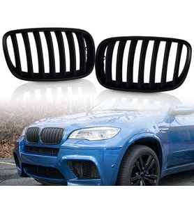 Bmw X5-X6 E70-E71 Ön Panjur Mat Siyah Set 2007-2012 51712150246