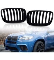 Bmw X5-X6 E70-E71 Ön Panjur Mat Siyah Set 2007-2012 51712150246