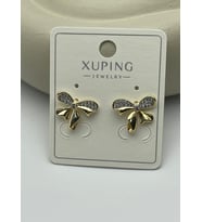 Xuping Gold Taşlı Fiyonk Küpe - 25xpkp372