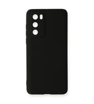Huawei P40 Kılıf First Silikon - Siyah