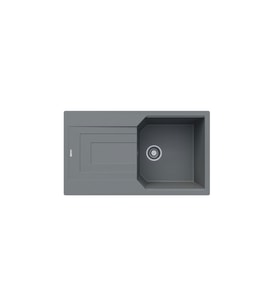 Black Stone Babil 50X86 cm Tek Göz Gri Granit Mutfak Eviyesi