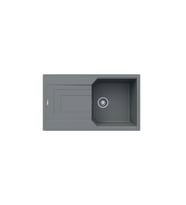 Black Stone Babil 50X86 cm Tek Göz Gri Granit Mutfak Eviyesi