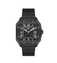 Ferro Quartz Çelik Siyah Köşeli Kasa 40 mm Erkek Kol Saati