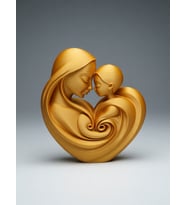 MYCRAFT3D Anne & Çocuk Figürlü Dekoratif Obje – 3D Baskı Modern Biblo  Anneler Günü Hediyesi