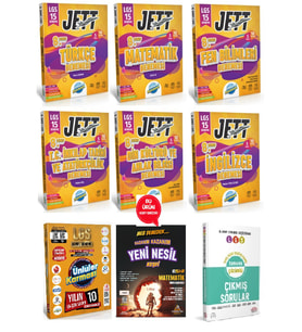 8.Sınıf LGS Jett 15 Deneme Seti - 2025 LGS Genel Deneme 10 Yayın 10 Deneme-Çözümlü Çıkmış Sorular
