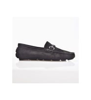 Fosco 8723 Erkek Yazlık Hakiki Deri Loafer Ayakkabı (Siyah Süet)
