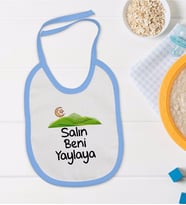 BK Kids Mavi Bebek Mama Önlüğü - Model 130