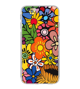 PrintiFy iPhone 6 Plus ile Uyumlu Retro Color 2  Kamera Korumalı Şeffaf  Kılıf