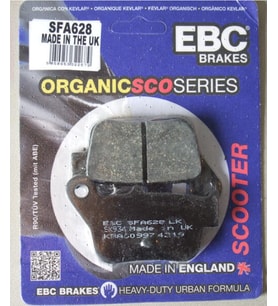 Ebc Sfa628 2024-2025 SYM Maxsym TL 508 Uyumlu Arka Fren Balatası Organik Balata