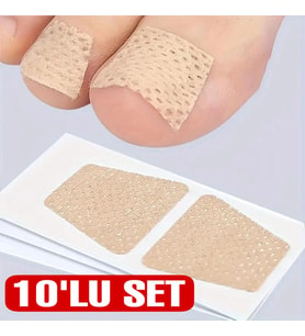 Kolay Uygulanabilir Ayak Tırnağı Onarım Yaması (10lu Set)