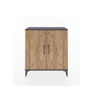 Arges Şifonyer 2 Raflı 2 Kapaklı 88x30x96 Antrasit-Çam