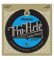 D'Addario EJ46LP Pro-Arte Recording Klasik Gitar Tel Seti (Sert/Hard Tansiyon)  Hafif Cilalı Sargı ile Minimum Parmak Gürültüsü, Kayıt İçin İdeal Pürüzsüz Yüzey