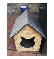Kedi Kulübesi Kedi Yuvası Kedi Evi Iç Ve Dış Mekan Su Geçirmez Isı Yalıtımlı 1 Gözlü Özel Tasarım35X40X40CM