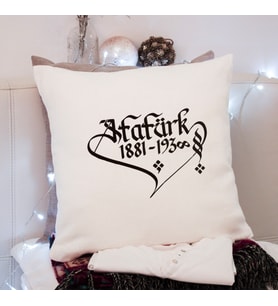 Atatürk ( 1881-1938 ) Tasarımlı Yastık