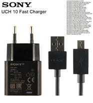Sony  Hızlı Şarj Cihaz Aleti Uch10 ve Micro Usb Kablosu X,XA,XP,ZR
